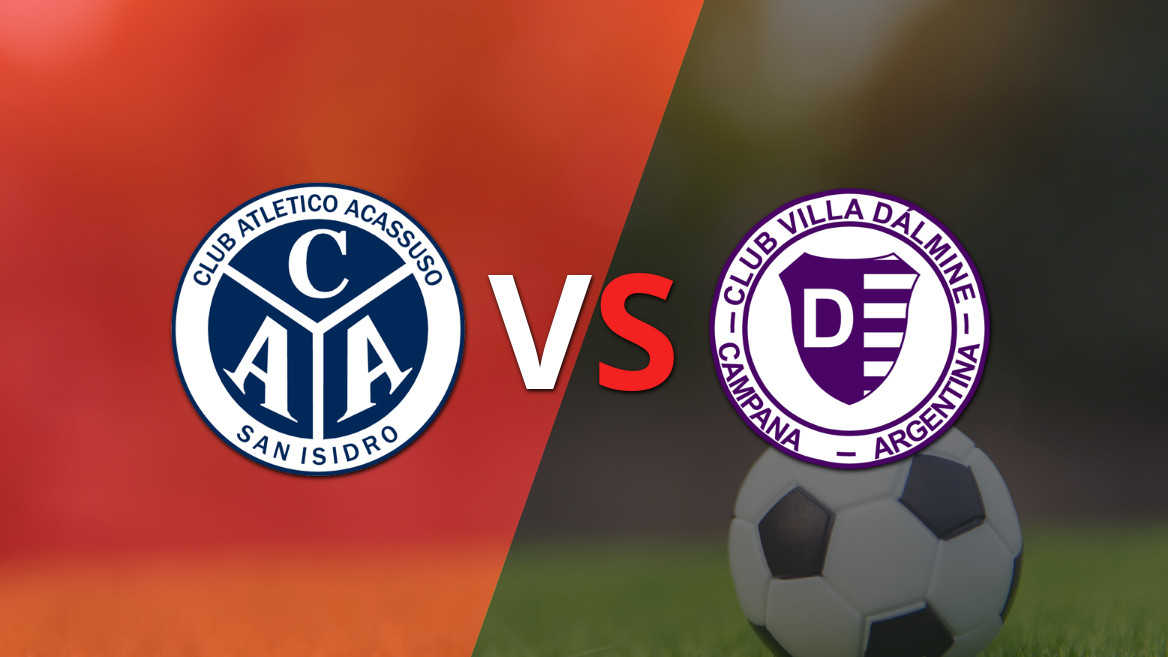 EN VIVO: Muchos goles en el empate a 2 entre Acassuso y Villa Dálmine