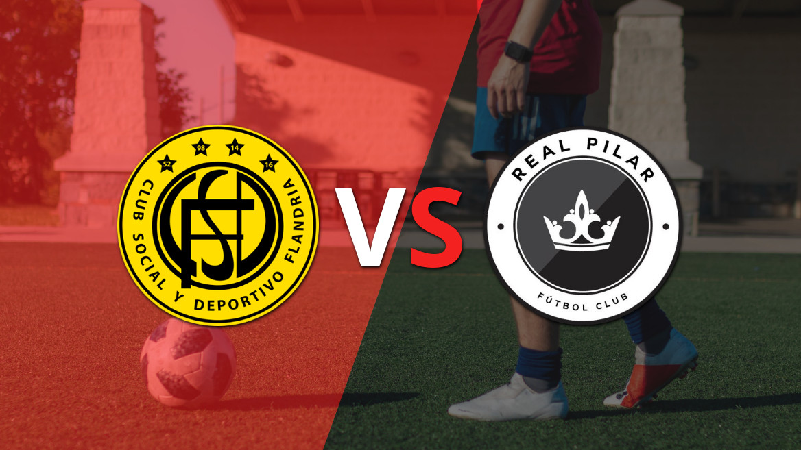 EN VIVO: Con un empate 1-1 entre Flandria y Real Pilar, se define el duelo en el partido de vuelta