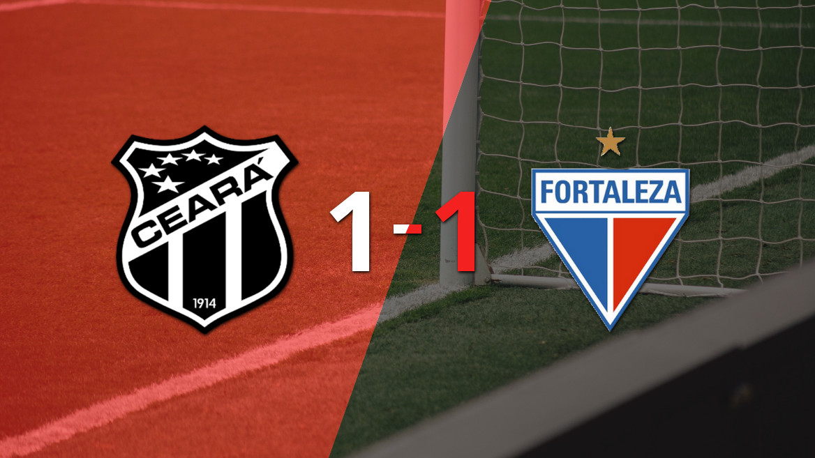 Ceará y Fortaleza firmaron un empate 1-1 en el histórico clássico ‘Rei’