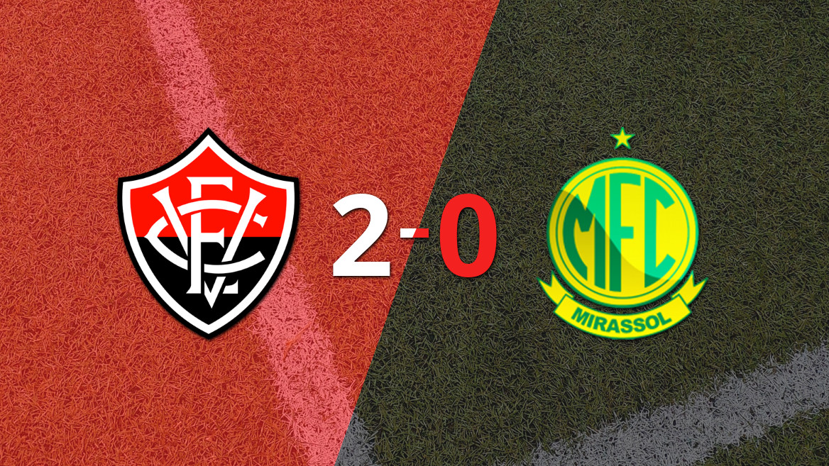 Vitória supera Mirassol e assegura vitória por 2 a 0