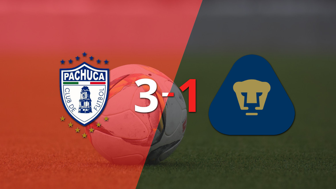 Pumas UNAM se despide tras caer 3 a 1 ante Pachuca