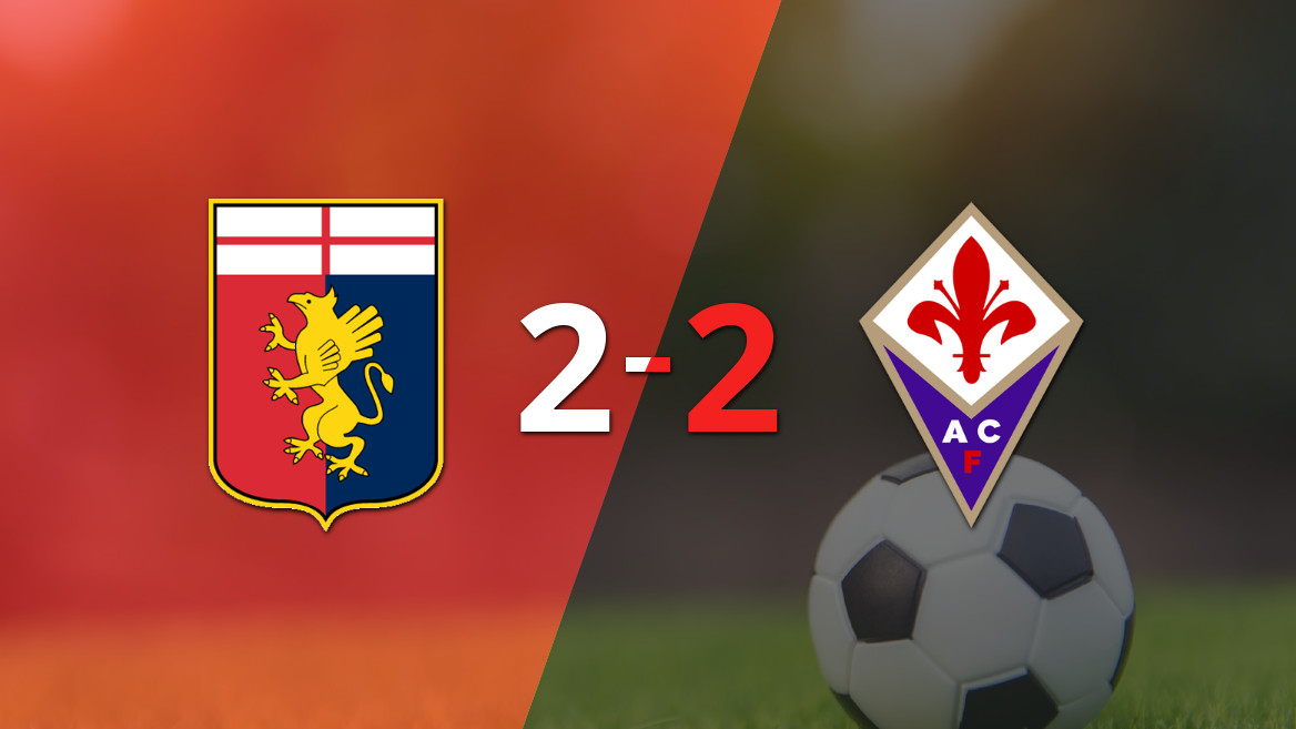 Entre goles y emociones, Genoa y Fiorentina sellan un empate vibrante