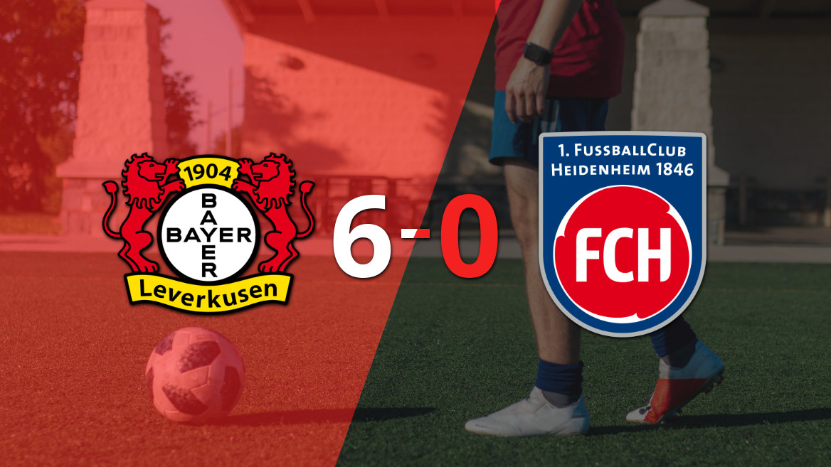 Bayer Leverkusen conquista uma impressionante vitória por 6-0 sobre o Heidenheim