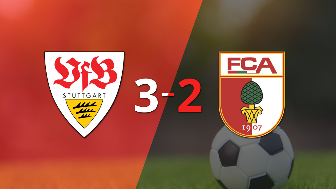 Stuttgart se impone 3-2 ante Augsburg con dos goles de Undav