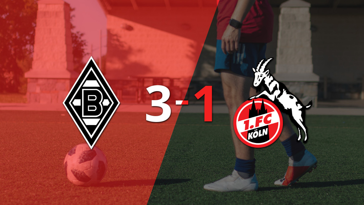 Victoria contundente de B. Mönchengladbach ante Colonia