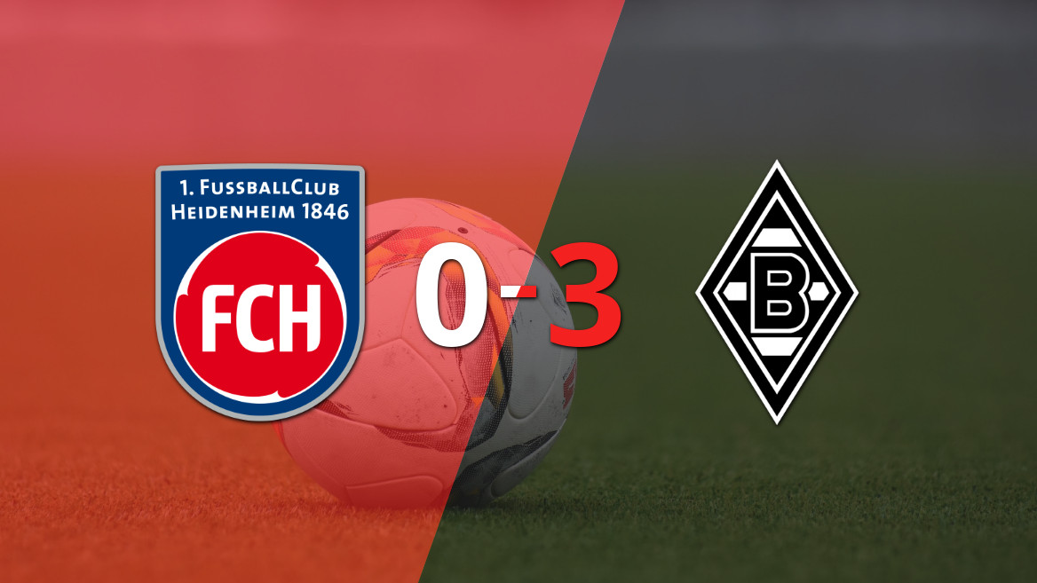Heidenheim leva uma derrota esmagadora para o B. Mönchengladbach por 3 a 0