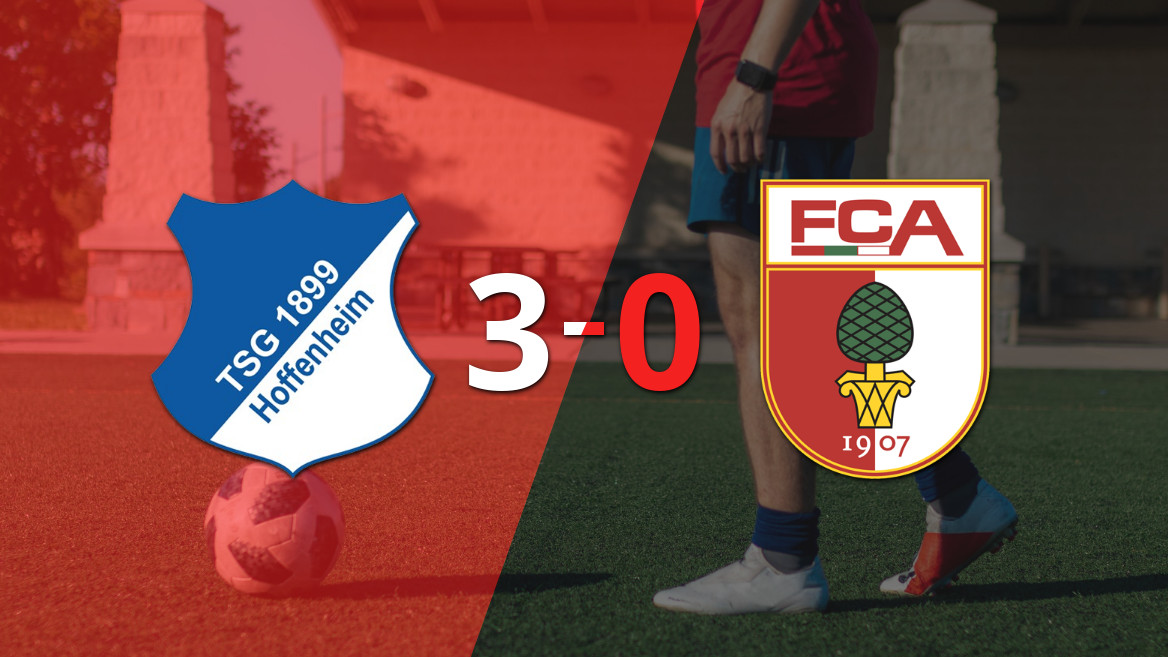 Hoffenheim arrasa con un 3-0 ante Augsburg en la Bundesliga