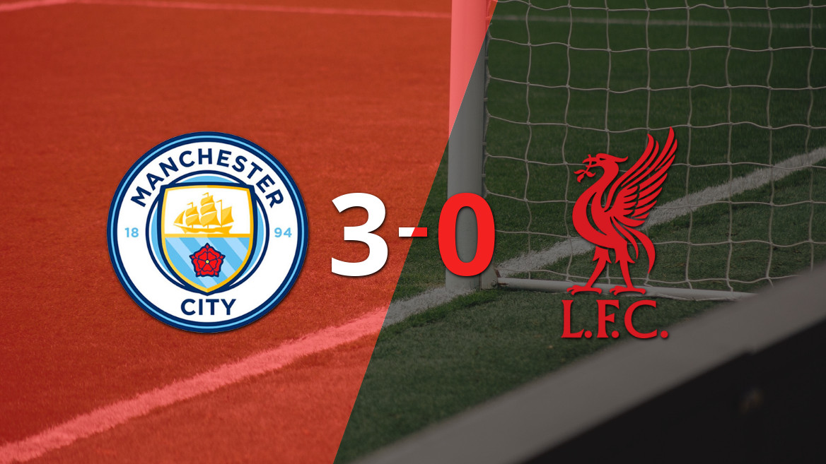 Manchester City se impuso con claridad 3-0 a Liverpool