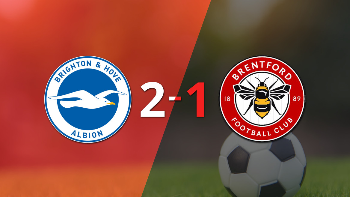 Brighton and Hove vira o jogo contra o Brentford e vence por 2 a 1
