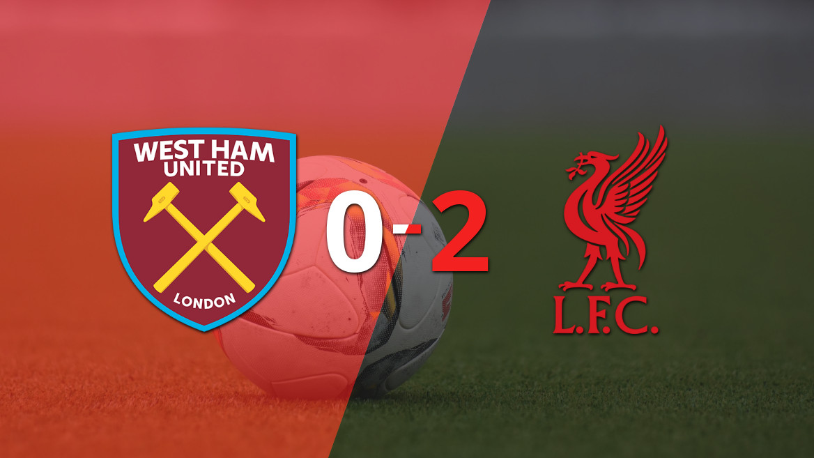 Liverpool reafirma su poderío ante West Ham United con una victoria por 0-2