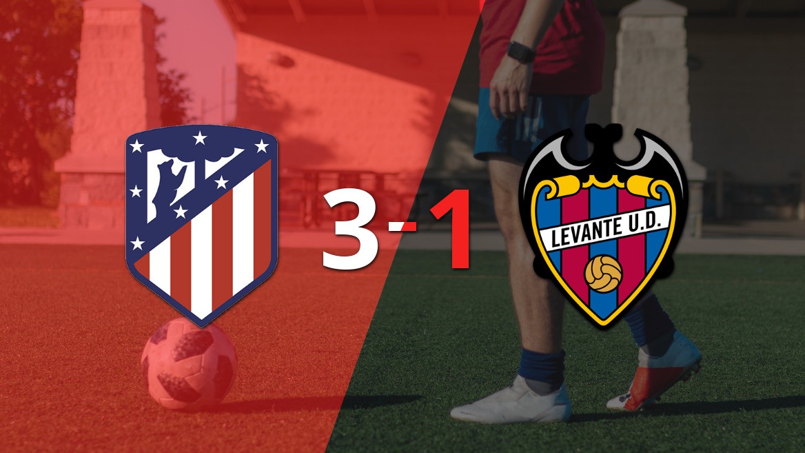 Antoine Griezmann brilha com dois gols na vitória do Atlético de Madrid sobre o Levante