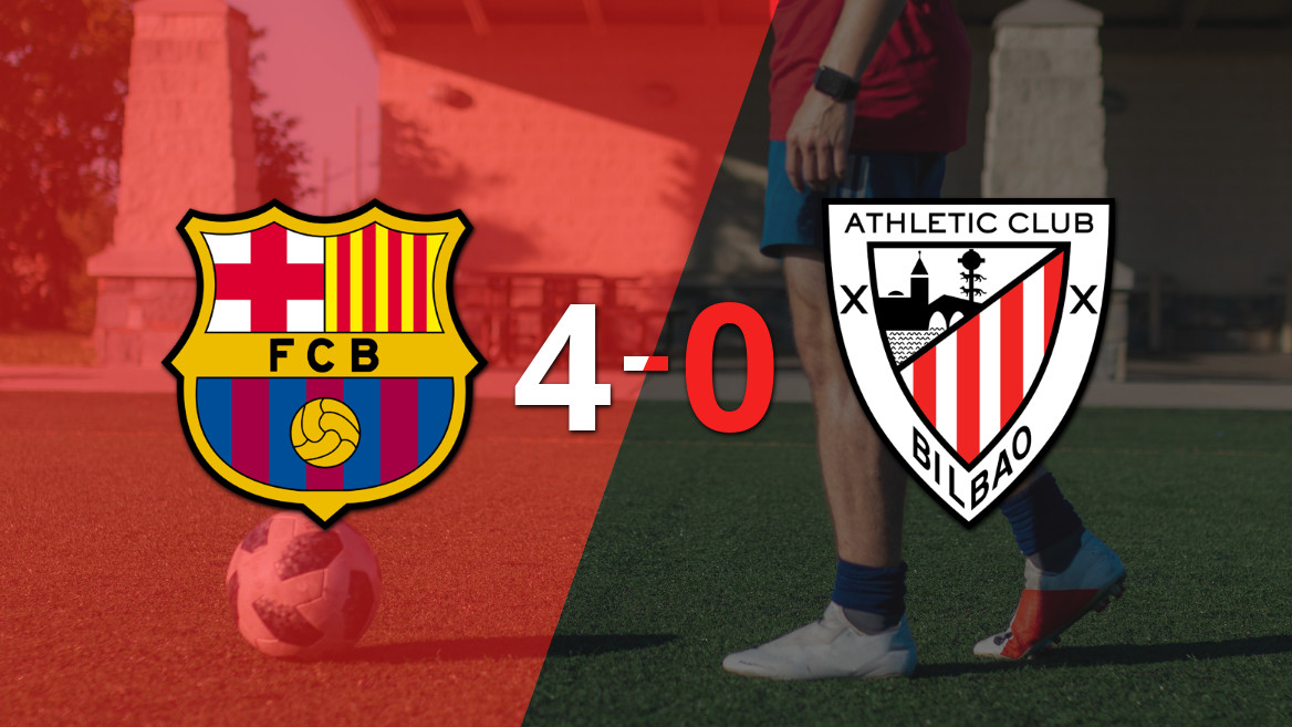 Barcelona Secures a Dominant 4-0 Victory Over Athletic Bilbao with Ferran Torres’ Brace