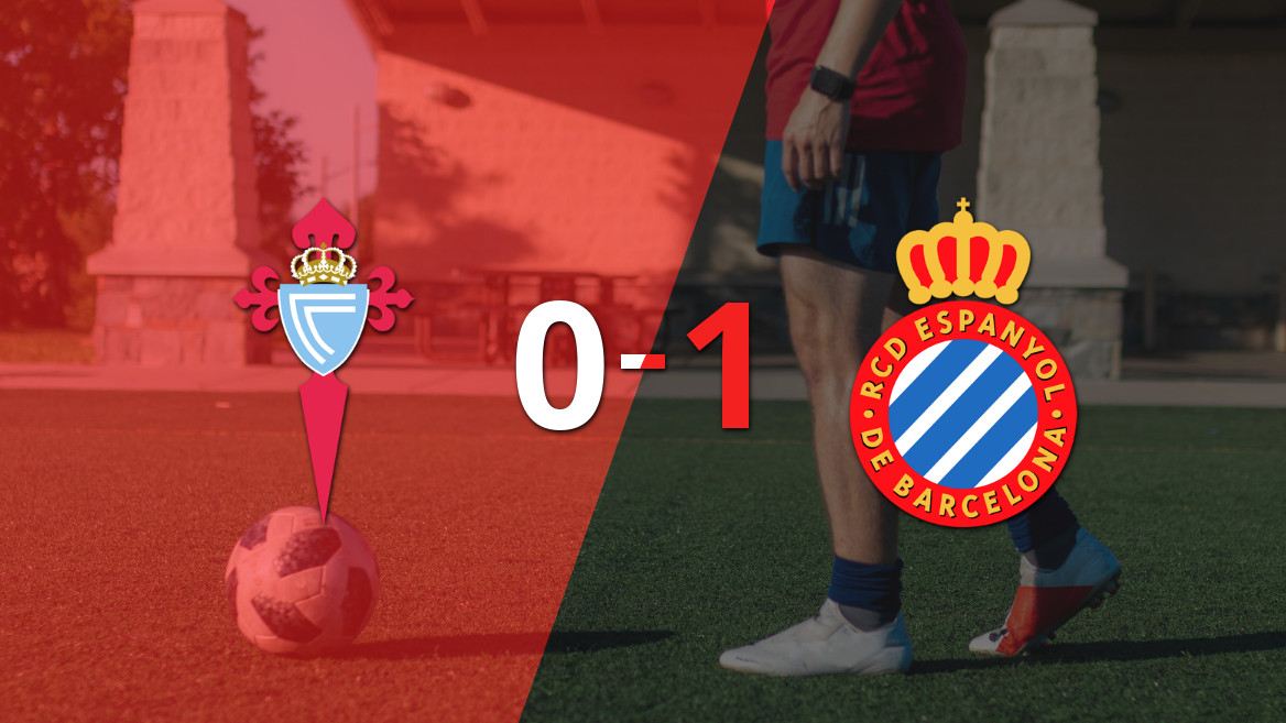 Espanyol logró una victoria sufrida ante Celta con un gol en el último suspiro