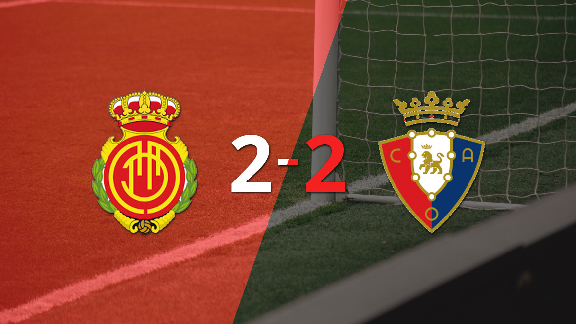 Vedat Muriqi brilha com dois gols e Mallorca empata com Osasuna