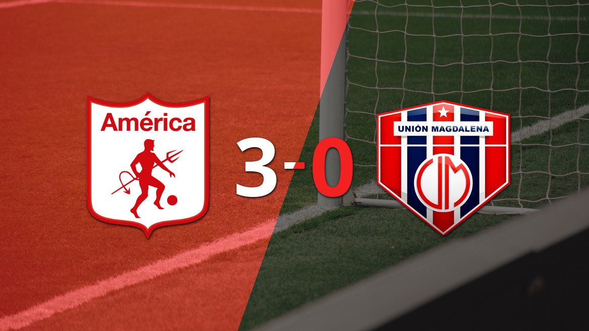 Dominio absoluto: América de Cali arrolla a U. Magdalena con un contundente 3-0
