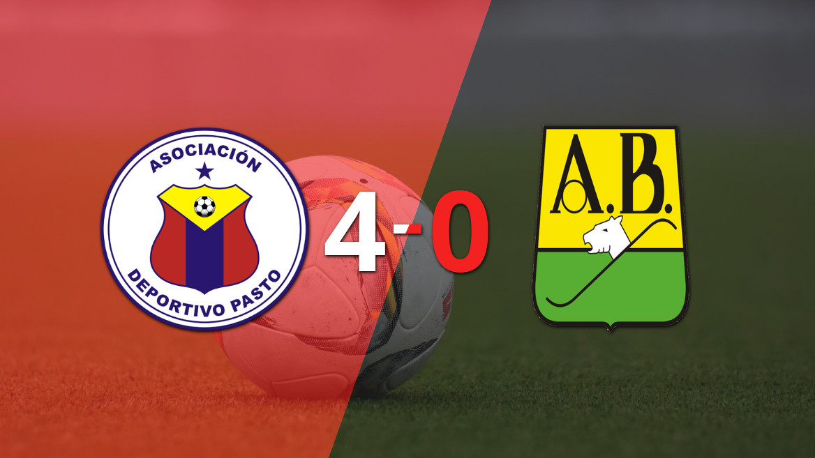 Pasto arrasó a Bucaramanga con un contundente 3-0