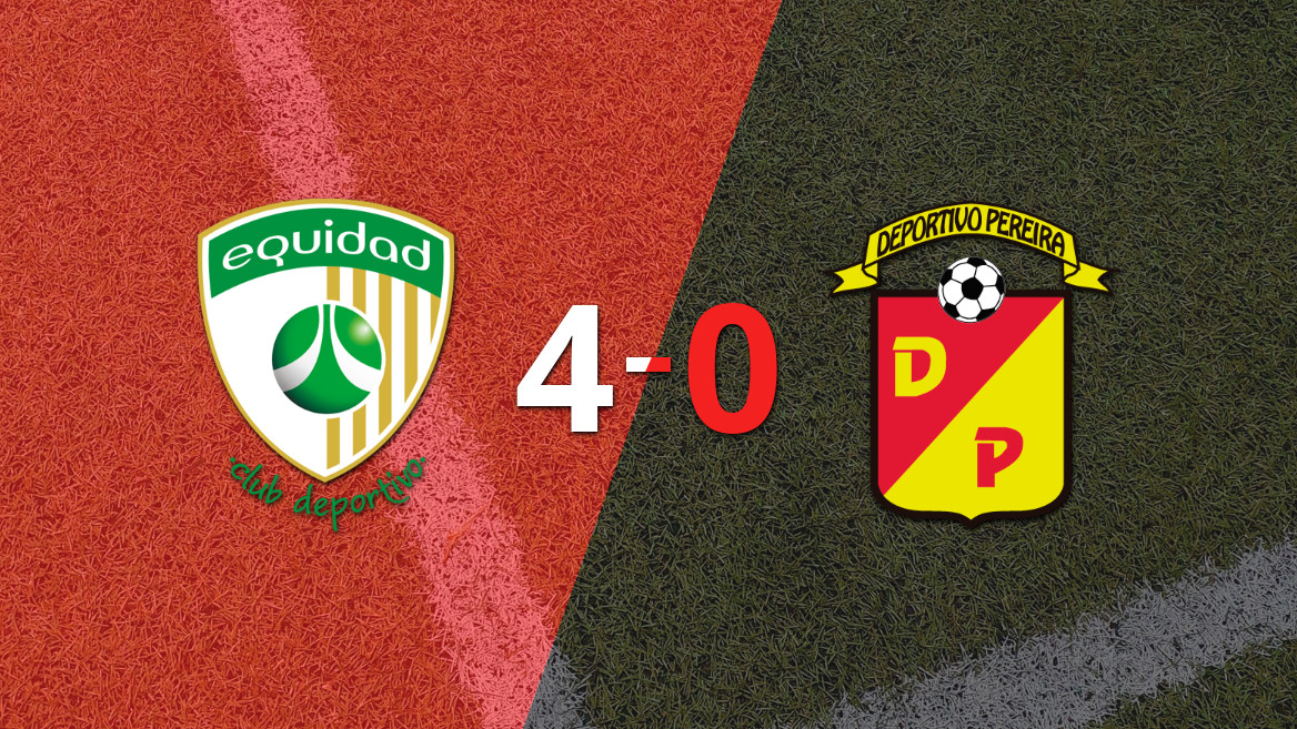 La Equidad avanza con contundencia tras golear 4-0 a Pereira