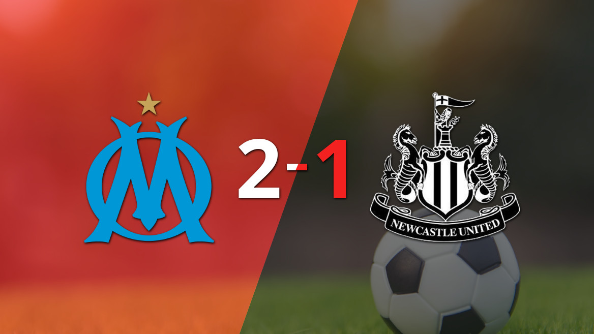El Olympique de Marsella conquista a Newcastle con una remontada 2-1