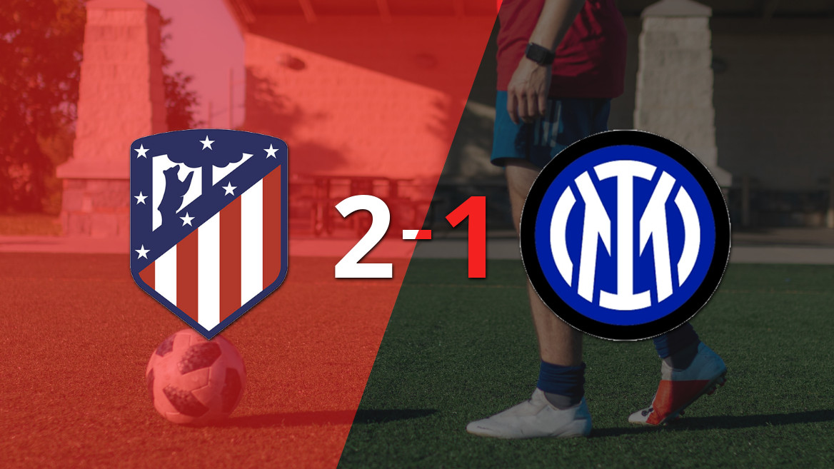 Atlético de Madrid logra una emocionante victoria sobre el Inter con un gol en el tiempo de descuento