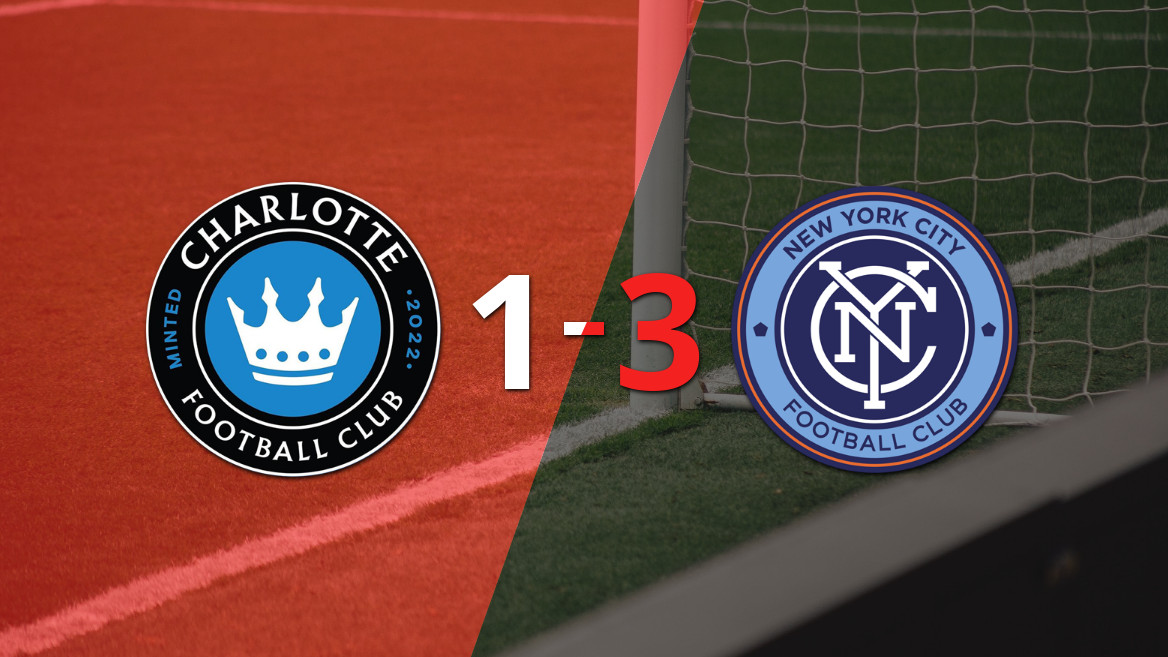 Nicolás Fernández Mercau brilha com dois gols e garante vitória do New York City FC sobre o Charlotte FC