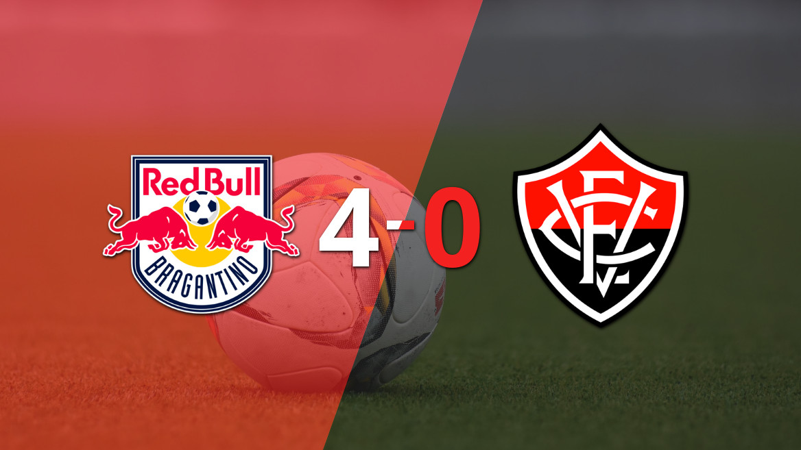 RB Bragantino supera a Vitória con un contundente 4-0 y un brillante Eduardo Sasha