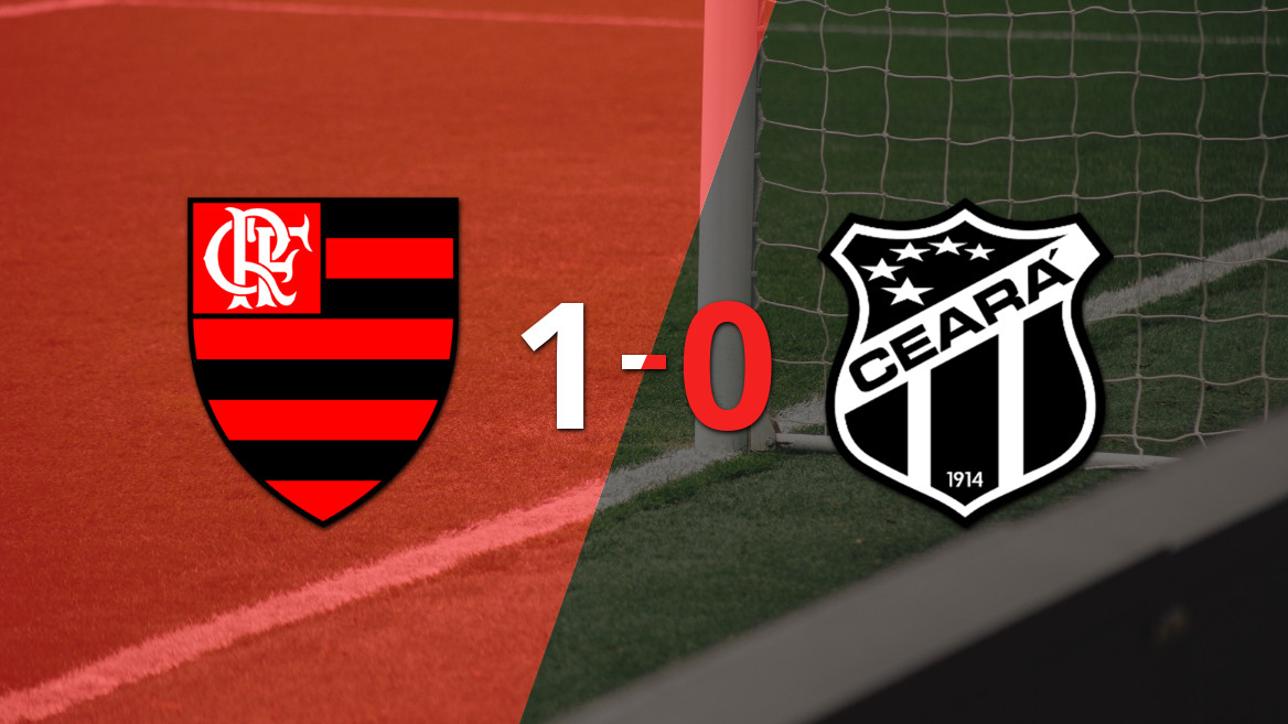 Flamengo se impone a Ceará con un gol de Lino