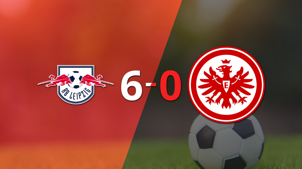 Com grande atuação de Yan Diomande, RB Leipzig atropela Eintracht Frankfurt por 6 a 0