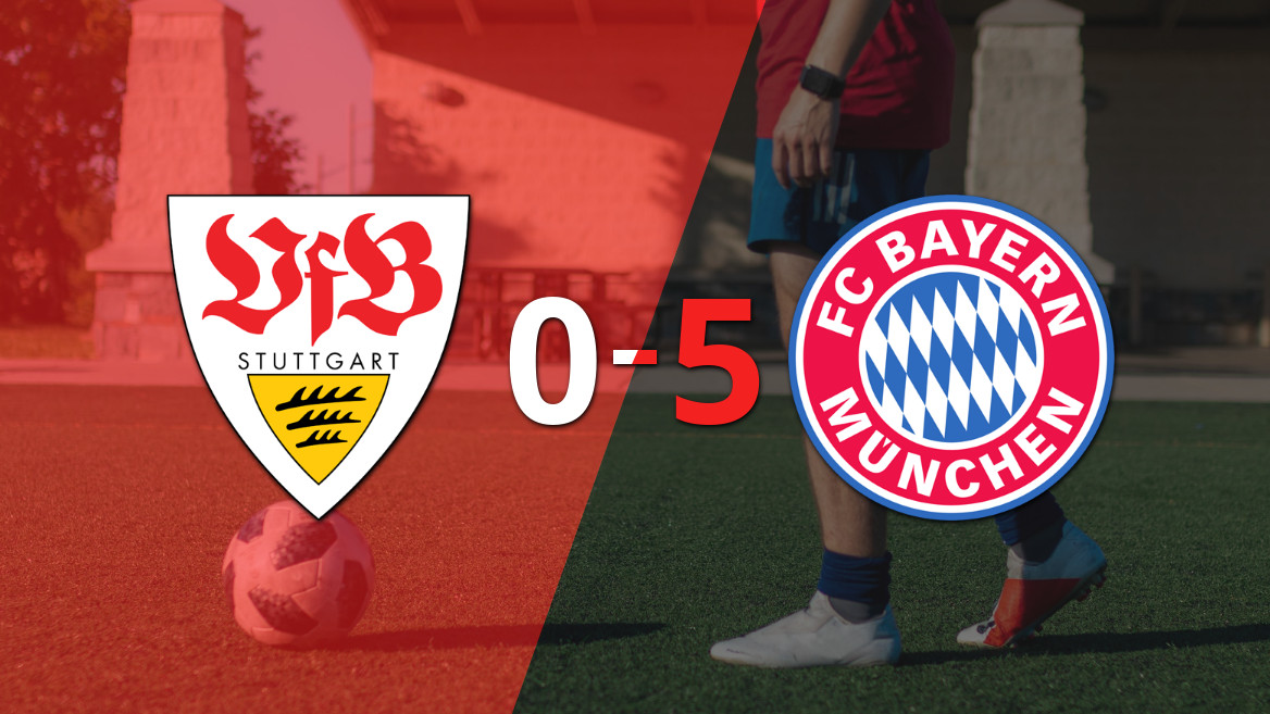 Bayern Múnich arrasó a Stuttgart con un hat-trick de Harry Kane