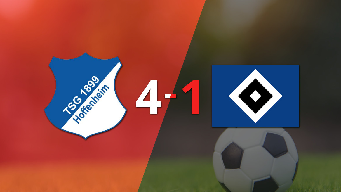Hoffenheim arrasa 4-1 a Hamburgo SV en un gran espectáculo