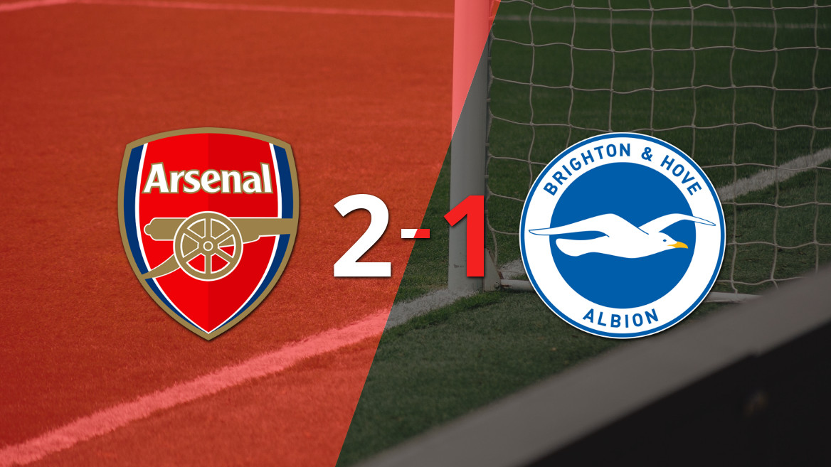 Emocionante victoria de Arsenal ante Brighton and Hove