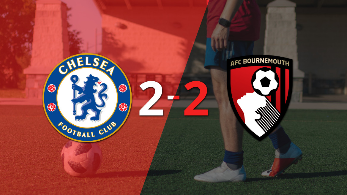 Chelsea y Bournemouth finalizan en tablas en Stamford Bridge