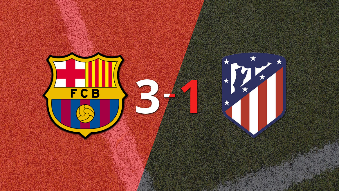 Barcelona se impone con una remontada ante Atlético de Madrid