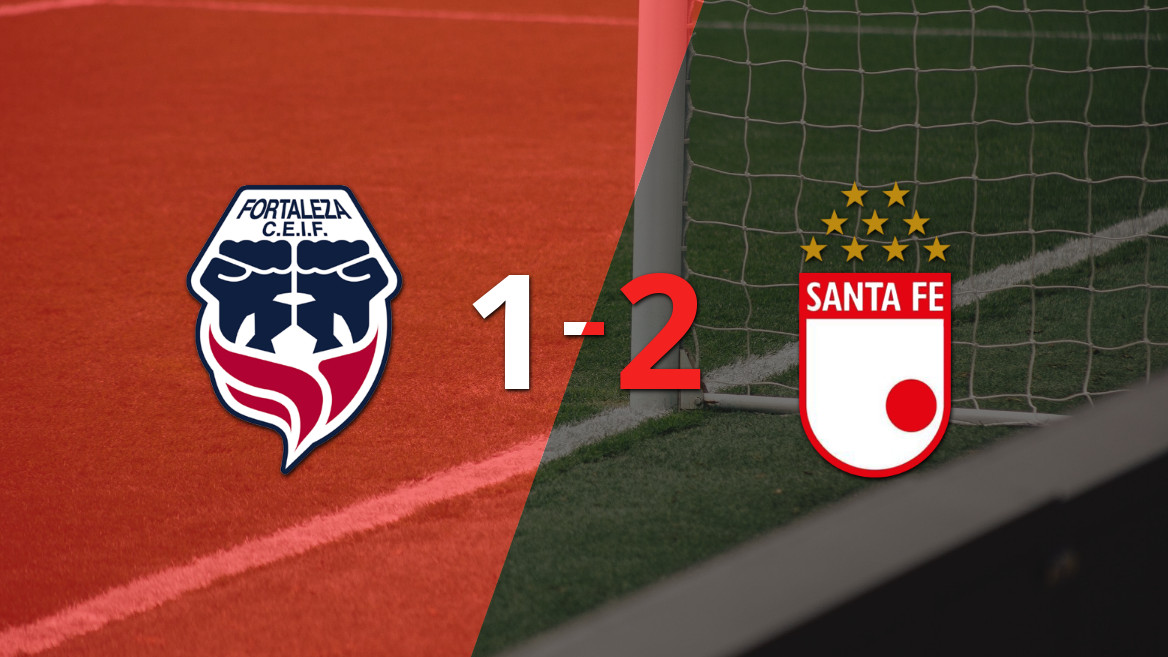 Grandiosa remontada de Santa Fe que venció a Fortaleza FC por 2 a 1