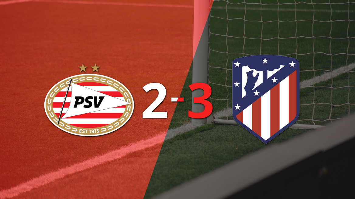 ¡Tremendo Encuentro! Atlético de Madrid superó a PSV 3-2