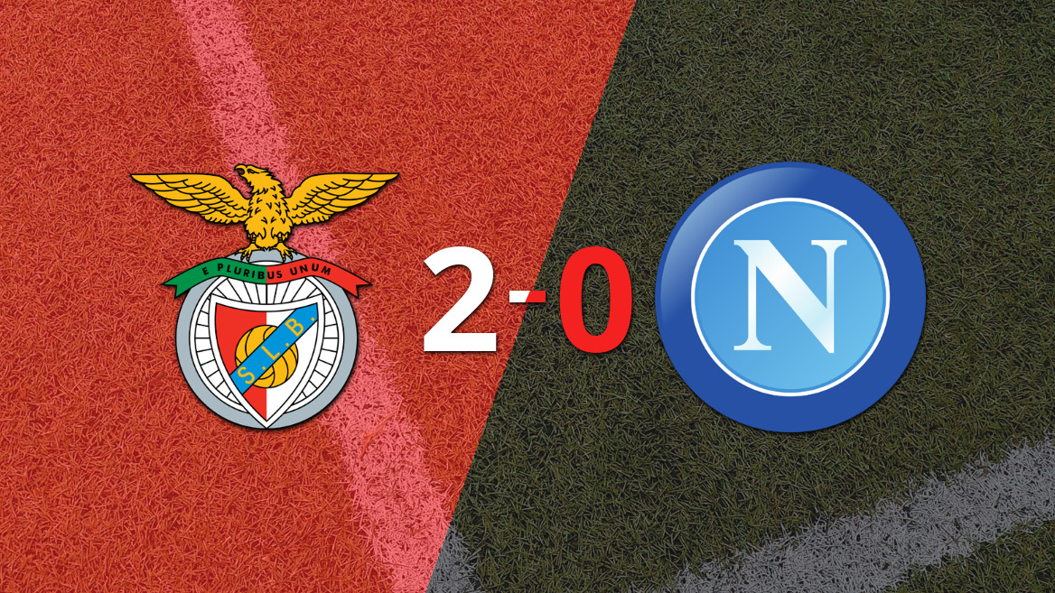 Benfica se impone a Napoli y mantiene su portería a cero