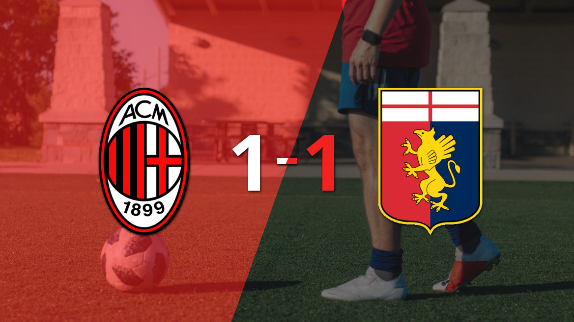 Milan e Genoa empatam em partida emocionante com gol importante de Rafael Leão