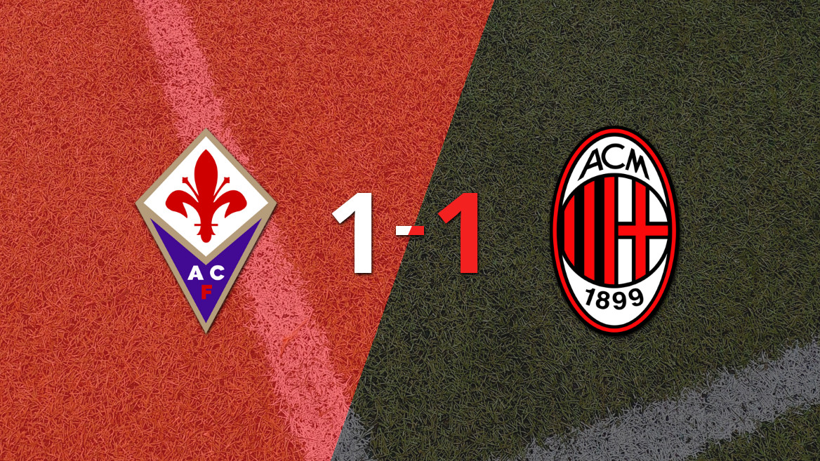 Late Equalizer from Christopher Nkunku Secures Draw for Milan Against Fiorentina