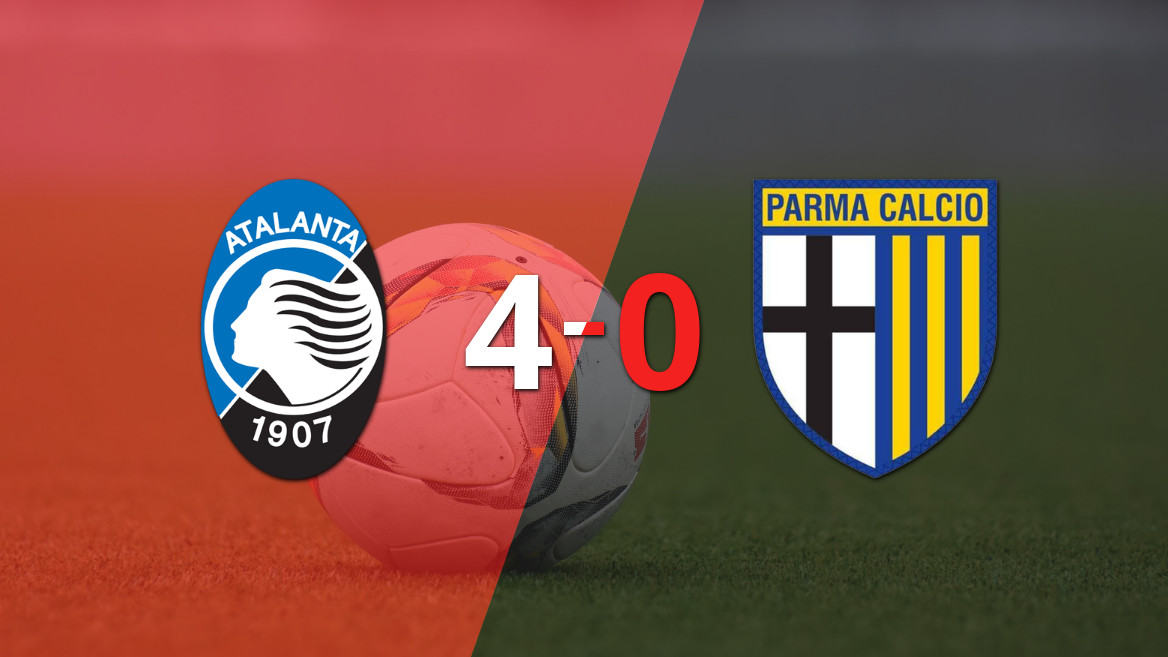 Atalanta arrasó con Parma y se impuso 4 a 0