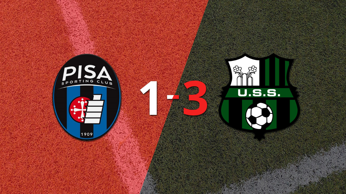 Pisa sofre derrota pesada contra Sassuolo em casa