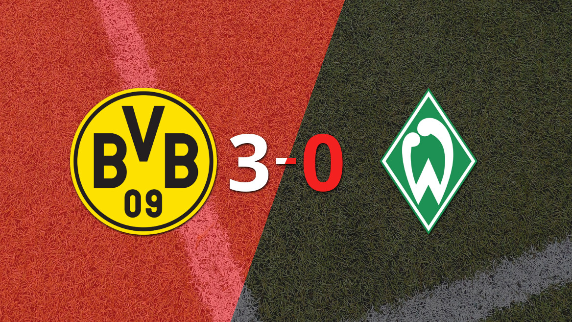 Borussia Dortmund domina Werder Bremen com uma vitória convincente de 3 a 0