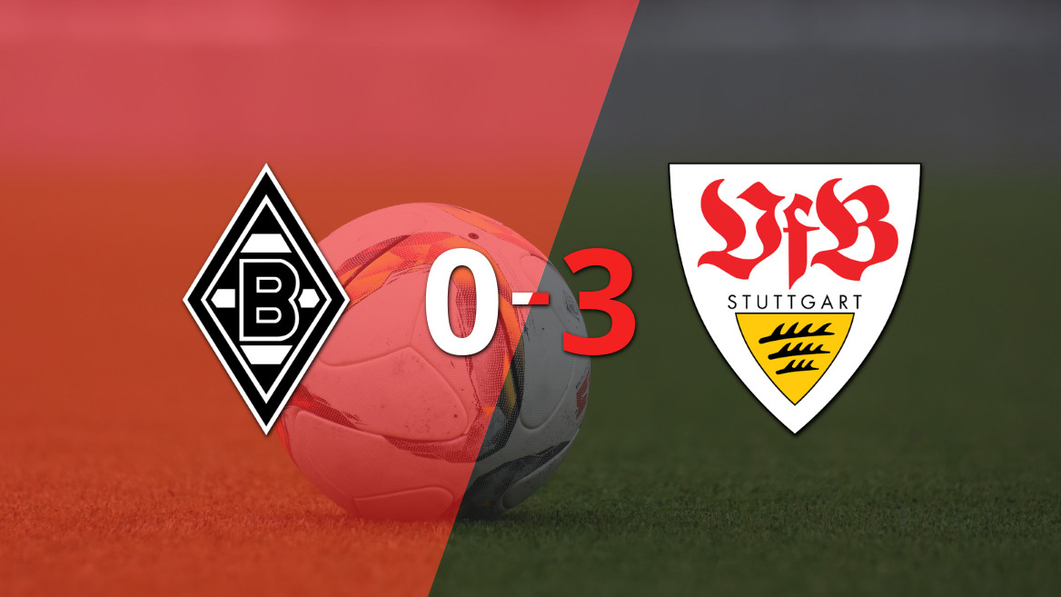 Stuttgart domina B. Mönchengladbach com uma vitória convincente por 3 a 0