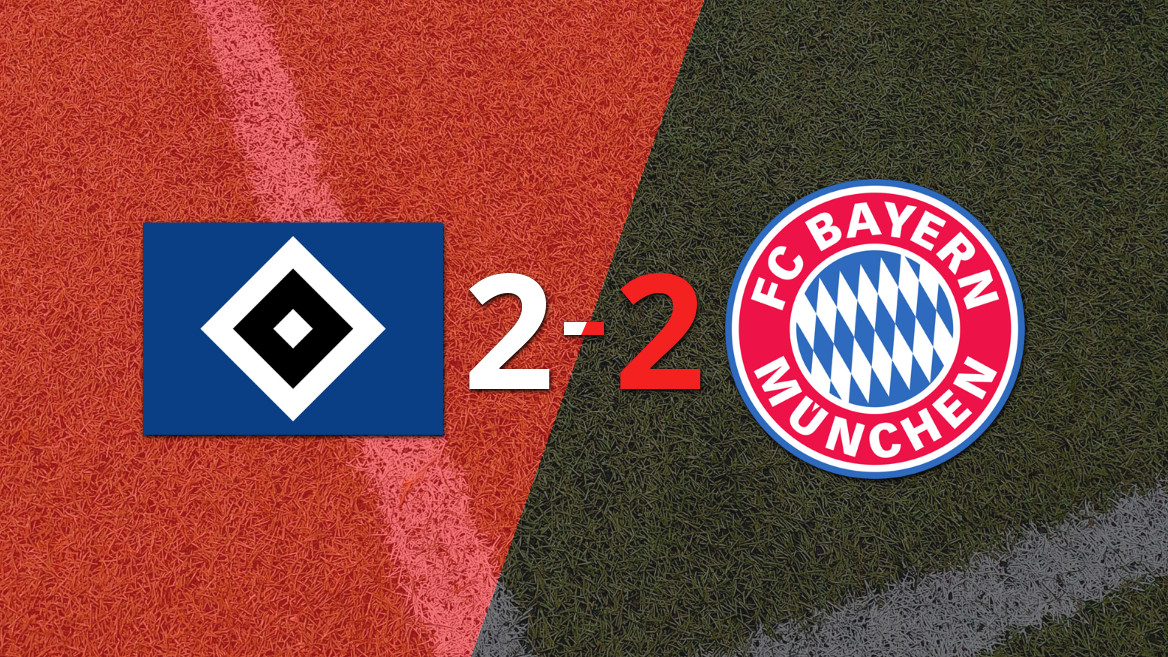 Empate vibrante entre Hamburgo SV y Bayern Múnich