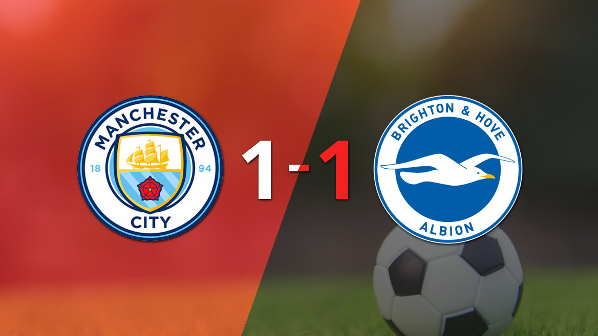 Manchester City y Brighton and Hove comparten puntos en un emocionante empate