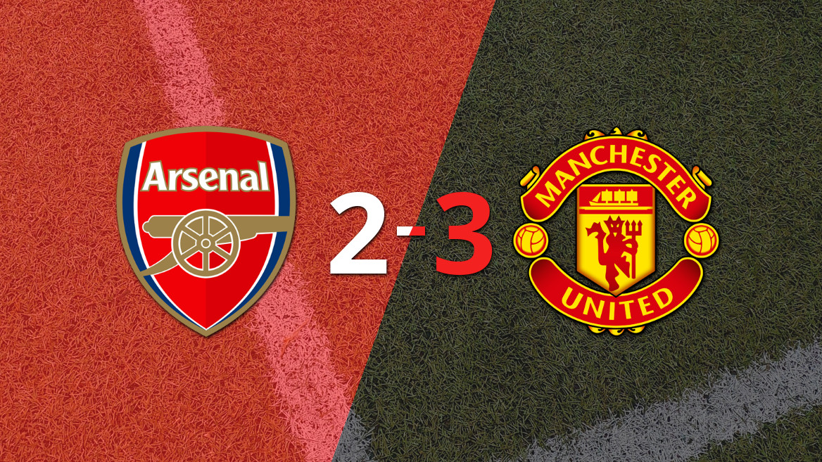 Manchester United se impone 3-2 ante Arsenal en un emocionante encuentro