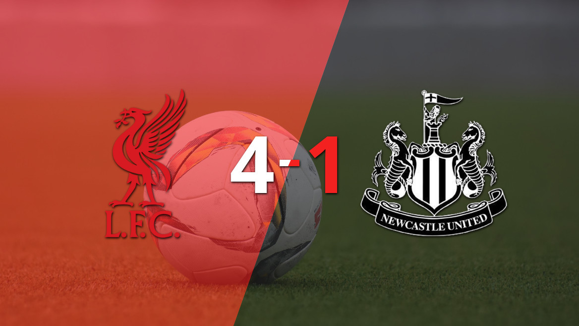 Liverpool brilha com virada e goleia o Newcastle United por 4-1