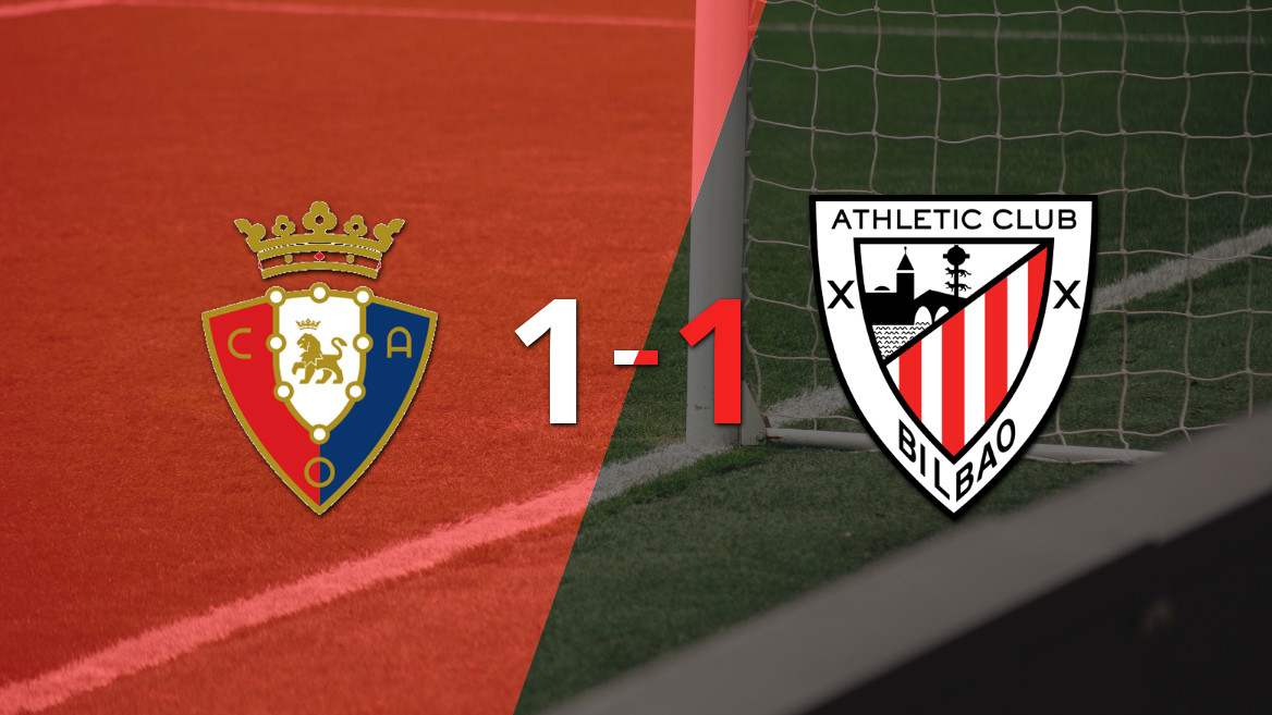 Osasuna y Athletic Bilbao sellan un empate en el Sadar