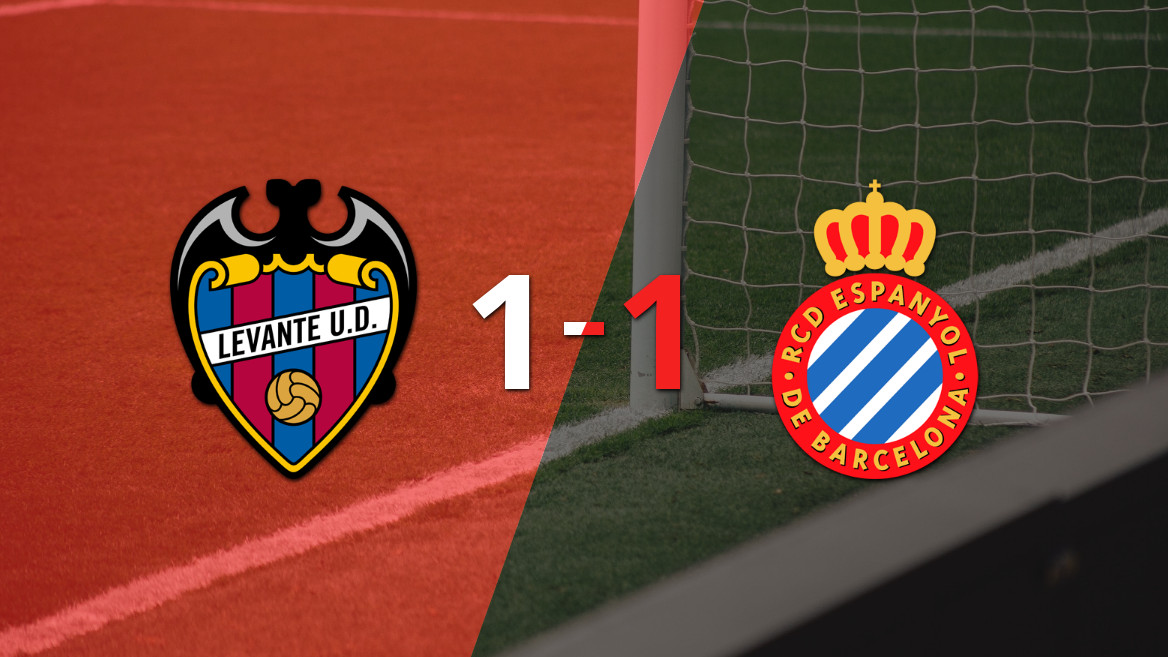 Levante y Espanyol empatan en un emocionante duelo
