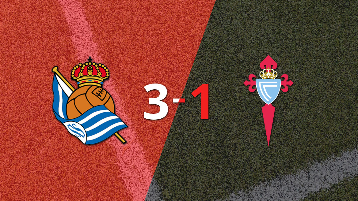 Mikel Oyarzábal brilla con su doblete en el triunfo de Real Sociedad ante Celta