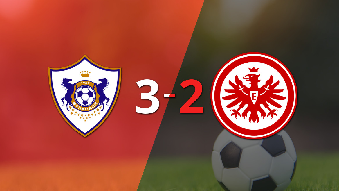 Qarabag triunfa con doblete de Camilo Durán ante Eintracht Frankfurt