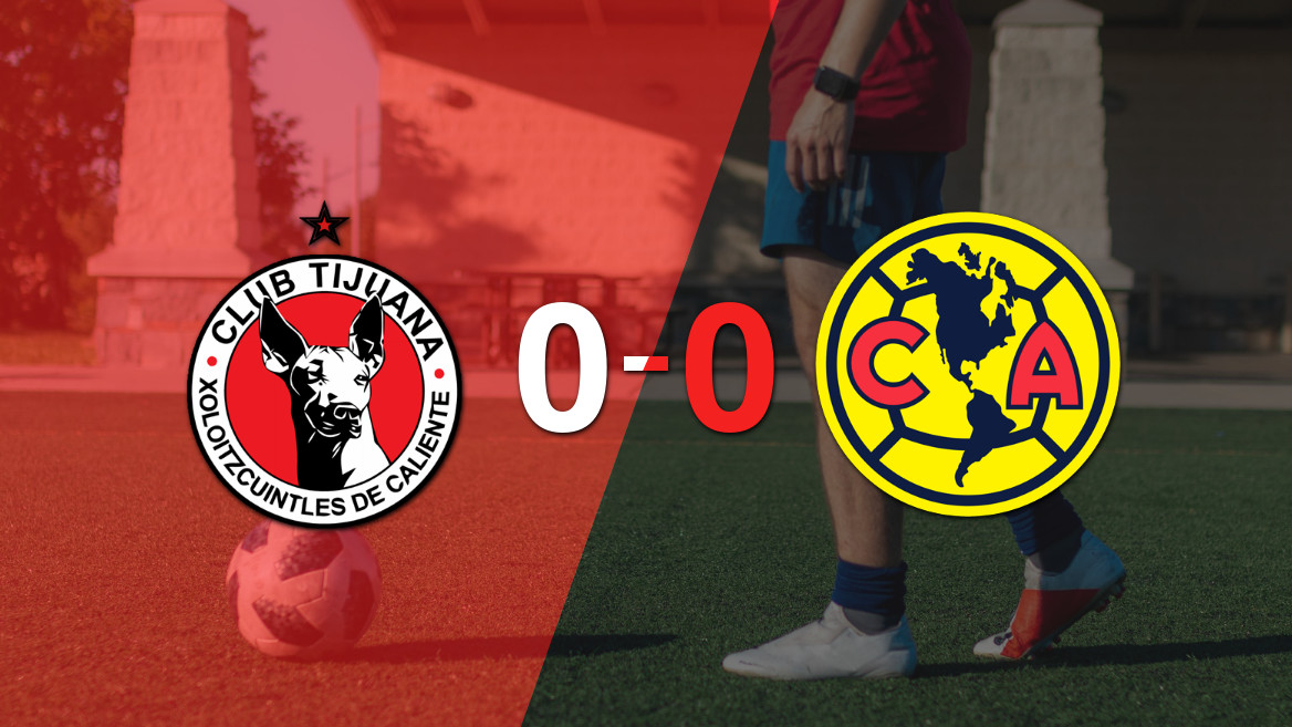 Empate sin goles entre Tijuana y Club América en su debut del torneo